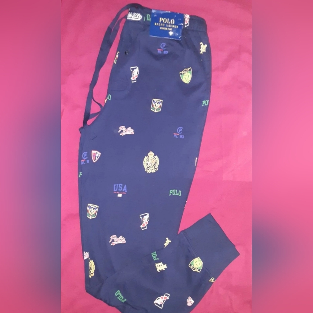 "Polo" - Ralph Lauren Jogger Pants w/Crest Design